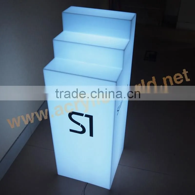 Lightbox big Display Plinth/Lightbox Plinths/Acrylic LED big display standee