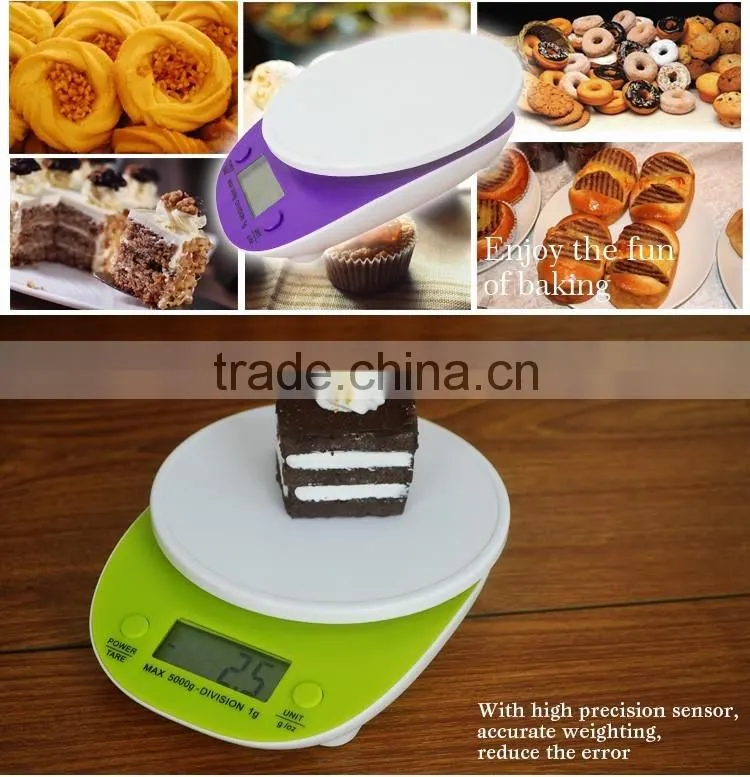 5kg Food Diet Kitchen Digital Scale electronic scales balance weight weighting LED electronic