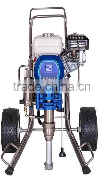 GP-8300 Gasoline stainless steel rack Airless paint sprayers, support two guns