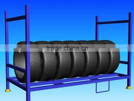 Australia Metal tire display stand with wheels