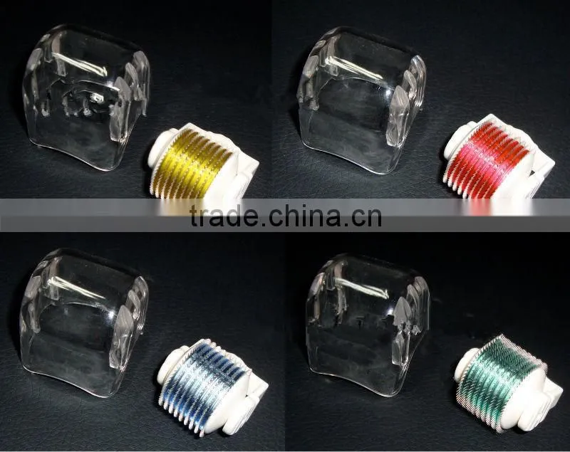 540 needles 4 colors facial skin roller led micro needle