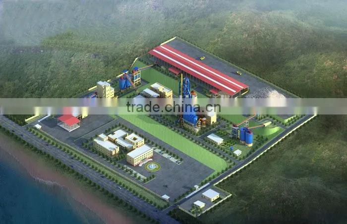 300-6000 T/D Rotary kiln cement plant for new turnkey project