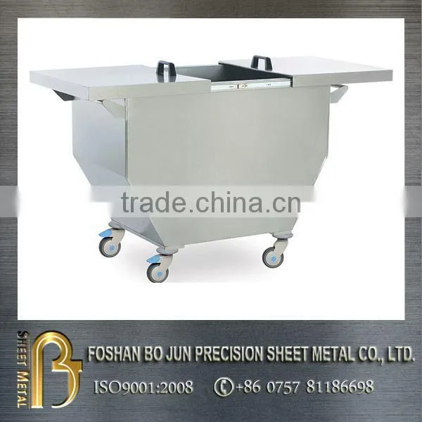 Custom metal powder coated donation bin