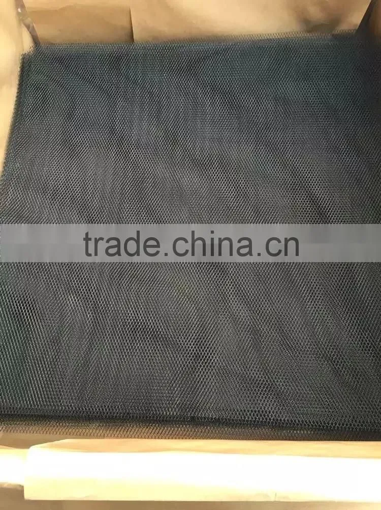 Black coated diamond mesh cover/coated mesh hook/ black wire mesh cover