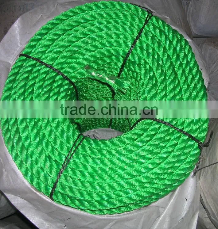 Virgin synthetic pe nylon twisted rope