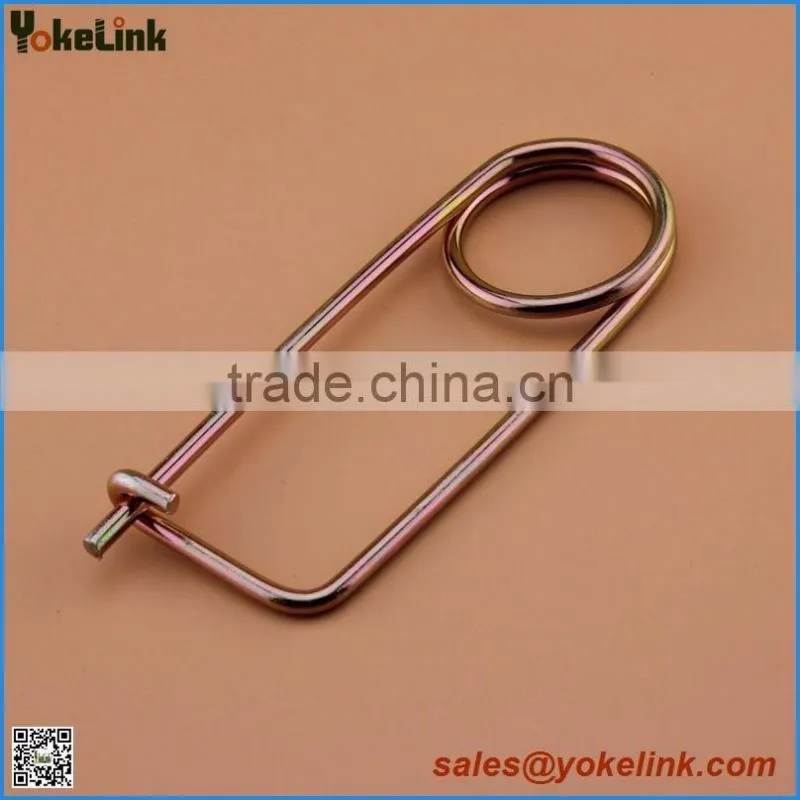 Zinc plated carbon steel safety spring clip