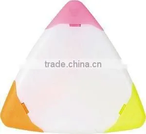 Triangle wave highlighter pen/triangle shape items/Capsule pill shaped Highlighters/highlighter pen/multi colored highlighter