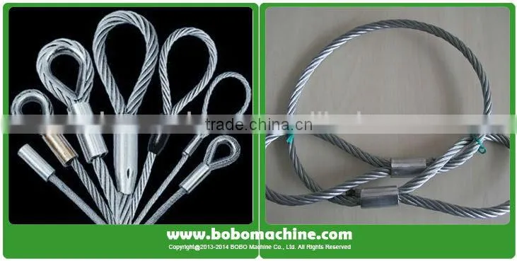Hydraulic steel wire rope pressing machine