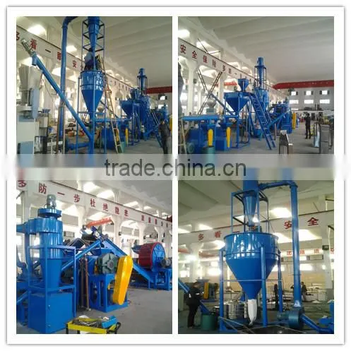 High effciency waste tire recycling machine