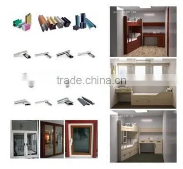 Aluminium furniture cabinet profile