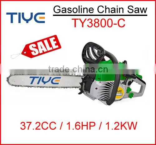 2016 Popular Selling Agriculture Machinery 38cc Cutting Wood Gasoline Chain Saw