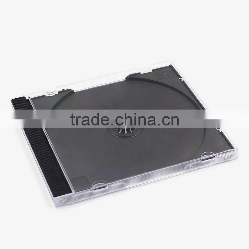 PP material 10.4mm CD jewel case with black tray