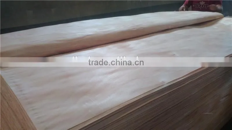 Grade a b c No discolor 0.28mm 4'x8' decorative okoume face Veneer