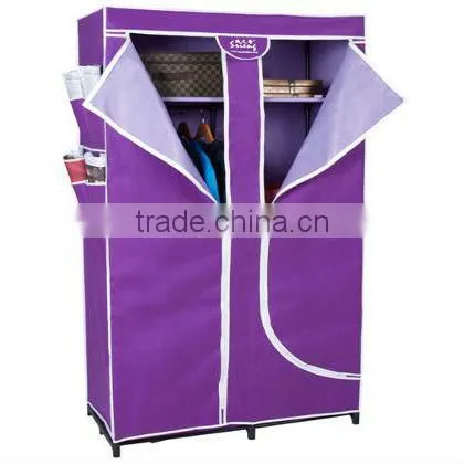Foldable Cloth Wardrobe with side pockets, Wardrobe closet
