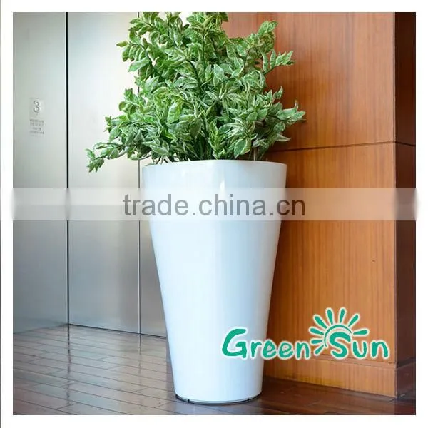 sub irrigation system flower pots,similar as lechuza self-watering planter,sub-irrigation planter