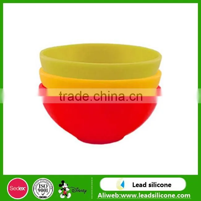 Food grade durable microwave safe silicone rice bowls