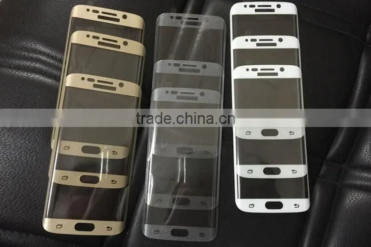 OEM retail package Arc Edge Tempered Glass Screen Protective Film For Samsung Note 4/Note Edge