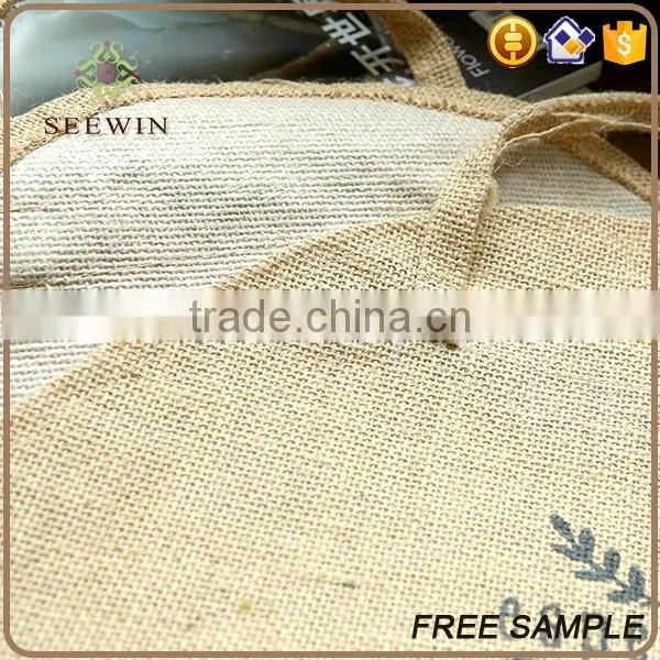 convinient natiral jute handed floral bag for packing