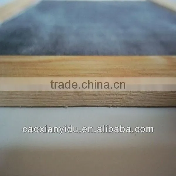 Black Slate Chalk Board Double Sided Natural Wood Frame