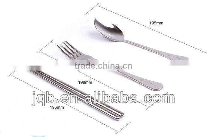 Stainless Steel 430 Fish knife and spoon sets for traveling using and gift