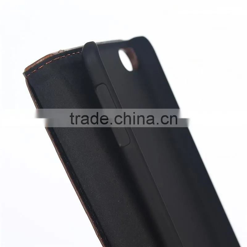 High quality crazy-horse PU card bumper/pocket cell phone case for Iphone
