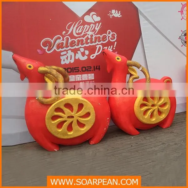 decorative foamed sheep sculpture