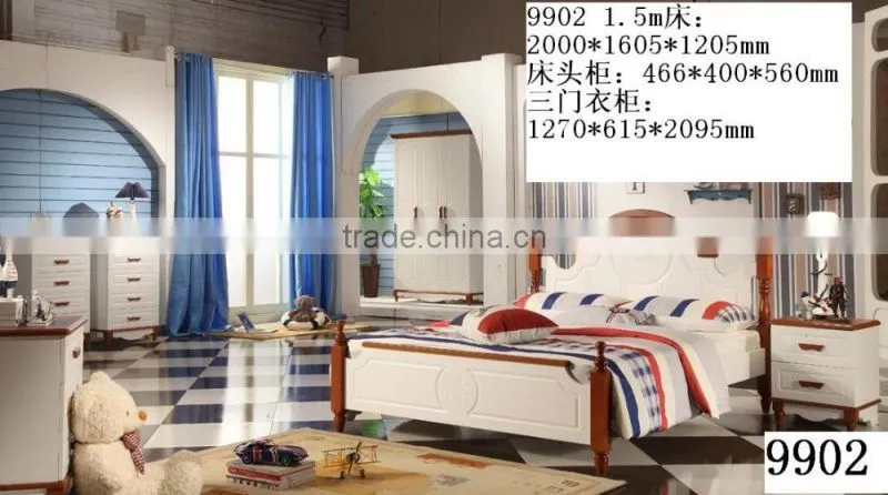 RD902 solid wood home use modern fashionable kids bunk bed