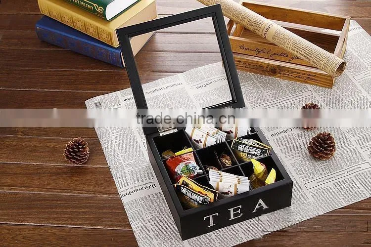 High quailty modern Wooden tea box(LFGB, FSC,PCP)