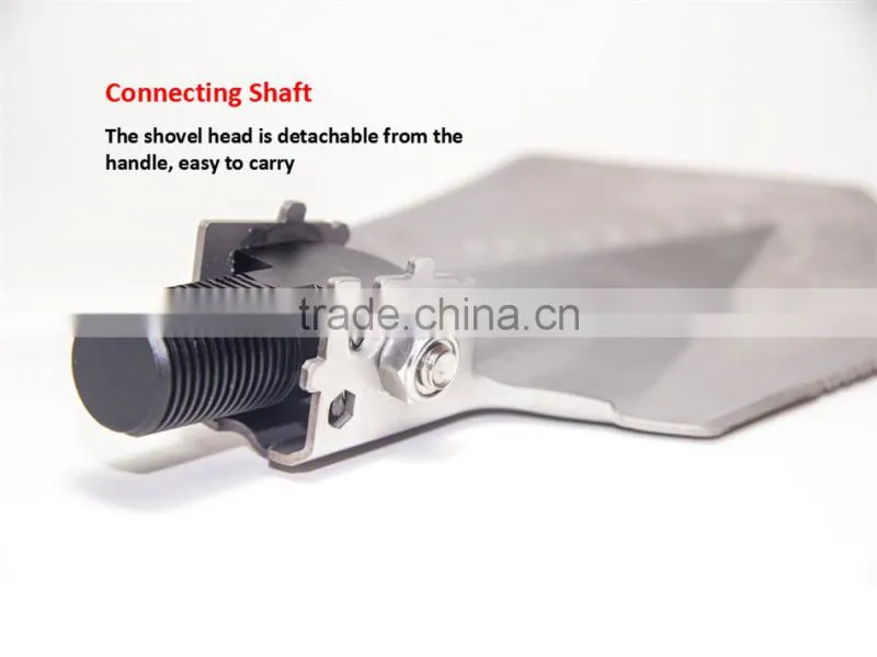 2016 10-in-1 Outdoor Emergency Shovel with Knife Hoe Hammer Fire Flint