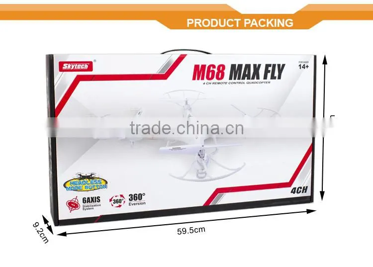 hot new products for 2015 M68R 2.4G 4CH Skywalker RC UAV drone quadcopter with hd camera and gps