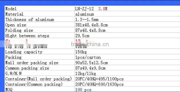home telescopic ladder,step ladder