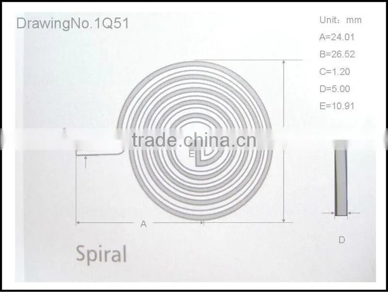 Bimetal Thermostatic Spring 2