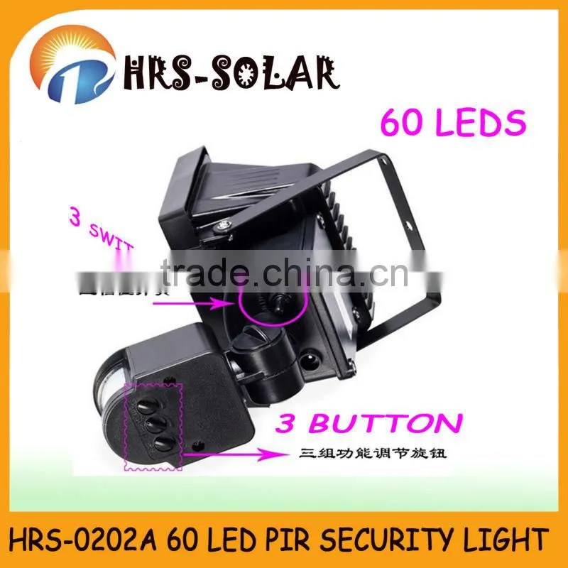 2015 HOT 60 LED super bright solar garden spot light