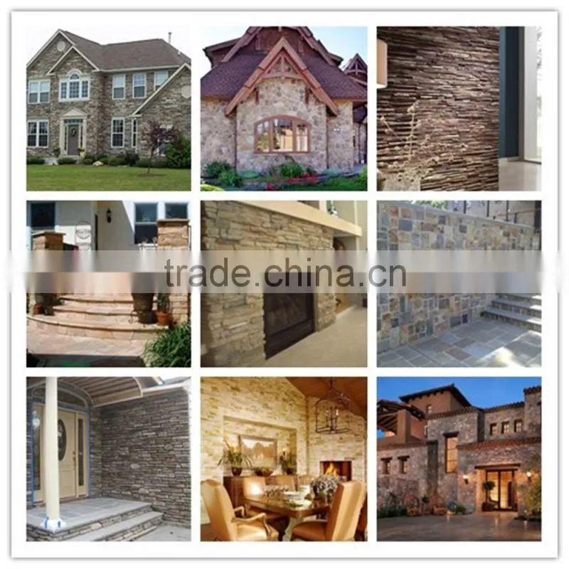 Exterior wall cladding cultured stone art