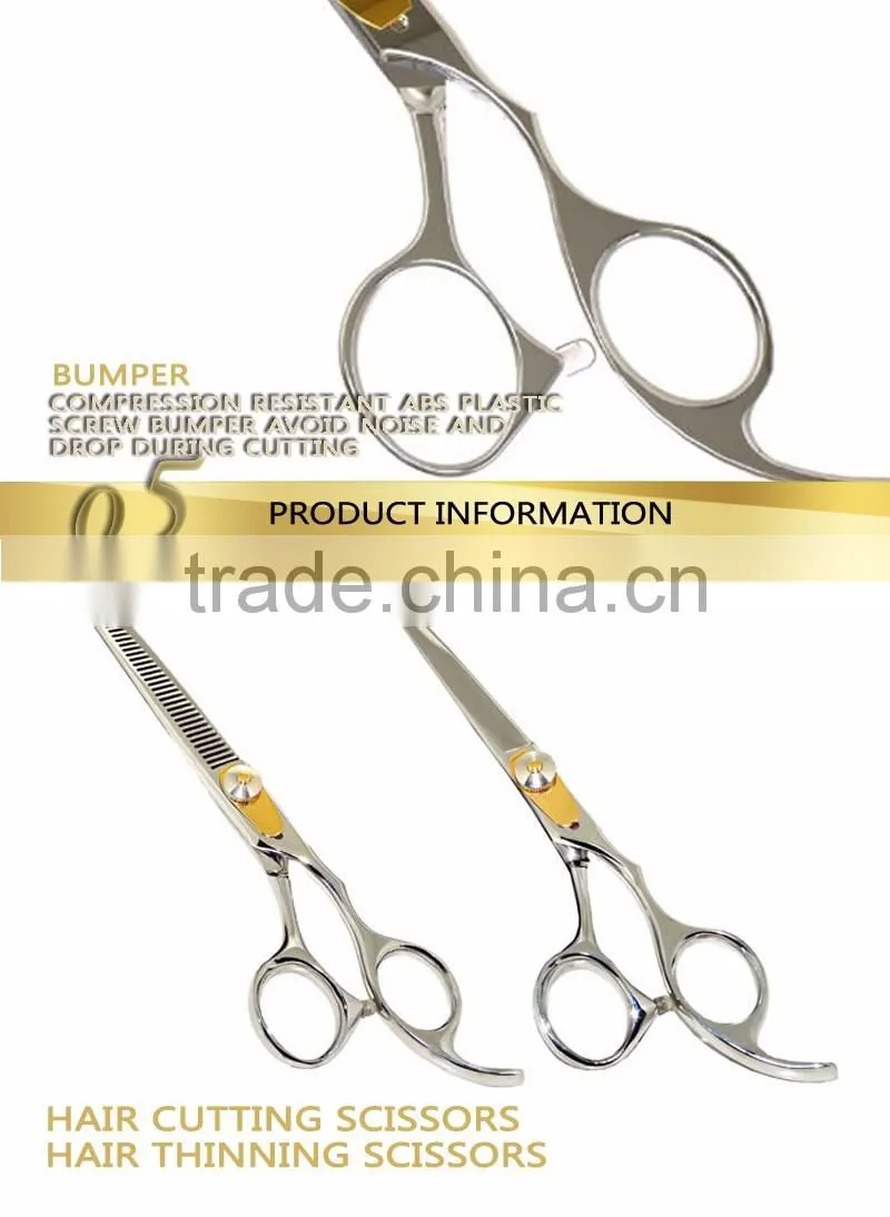 Hot Selling Barber Scissors No Foldableb Black Good Quality Hair Cutting Scissors