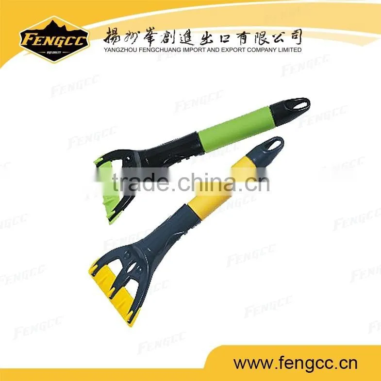 High quality promotion car plastic ice scraper with EVA handle,car snow shovel