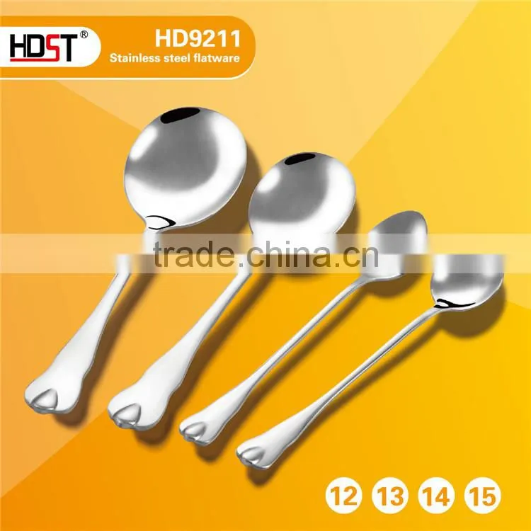 best selling 23pcs water drop type handle and Mirror polish stainless silver dinner set
