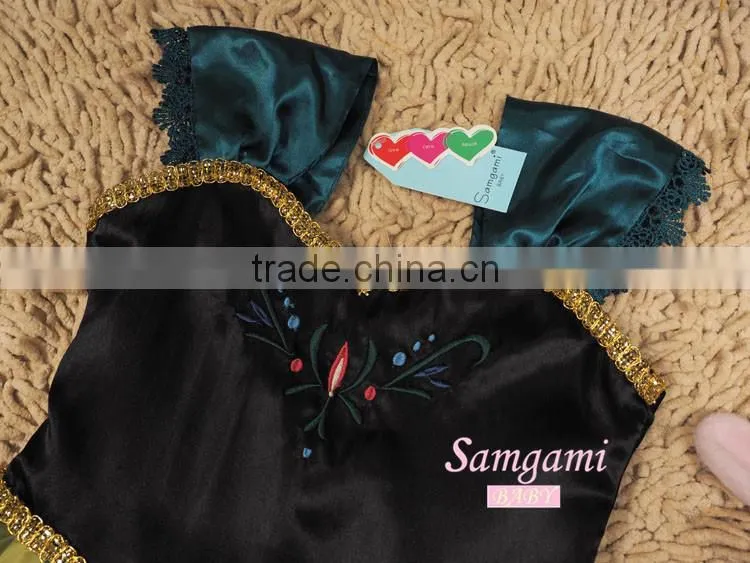 new fashion baby girls party wear dress kids party wear dress girls rainbow flower dress