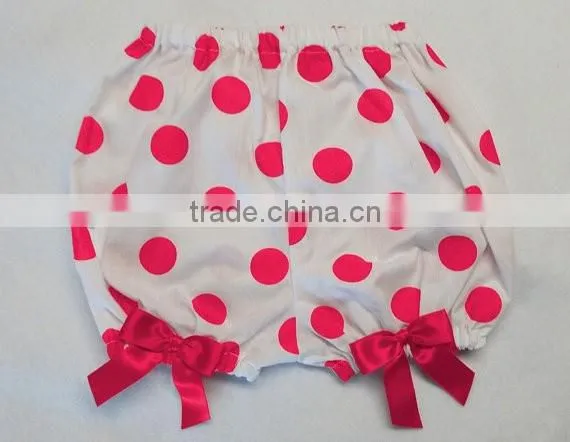 Baby underwear chiffon fabric ruffle bloomers match same color hair accessories