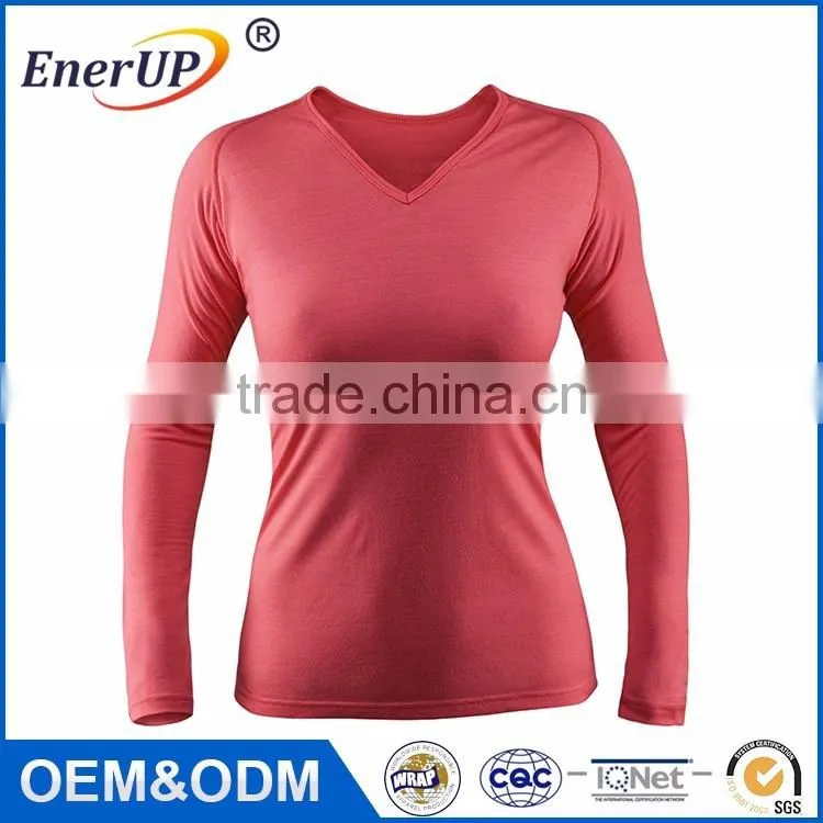 Thermal Wicking Sport Wear Apparel Training Clothing Fitness Bodybuilding Long Sleeve Shirt for Gym