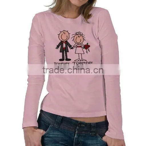 WOMEN ROUND NECK T SHIRT WITH CUSTOM PRINT