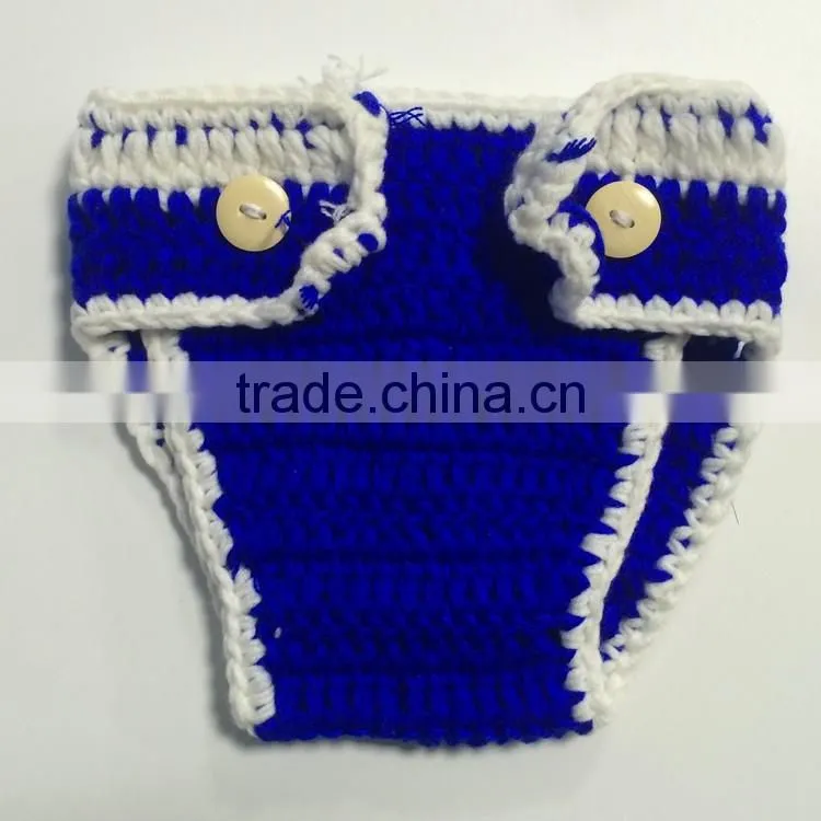 4pcs set photo props hat+shoes+diaper+tie fashion blue crochet cowboy custome photography