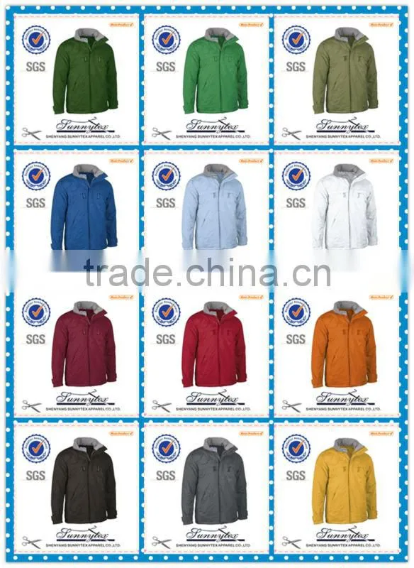 sunnytex design 2014 winter office polo jacket uniform wholesale