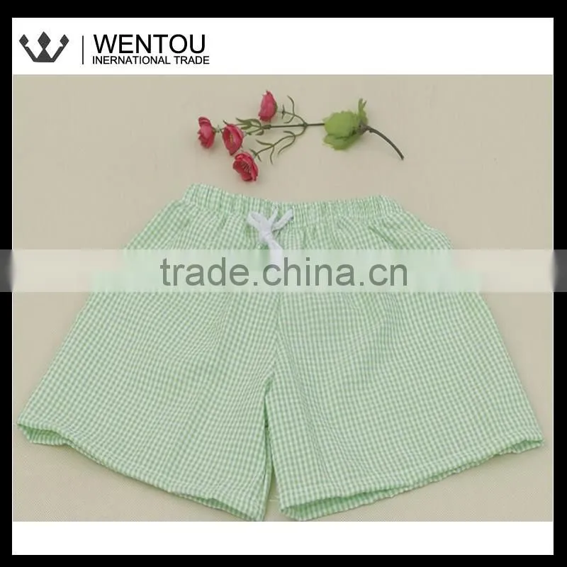 Monogrammed Seersucker Boy Swim Shorts
