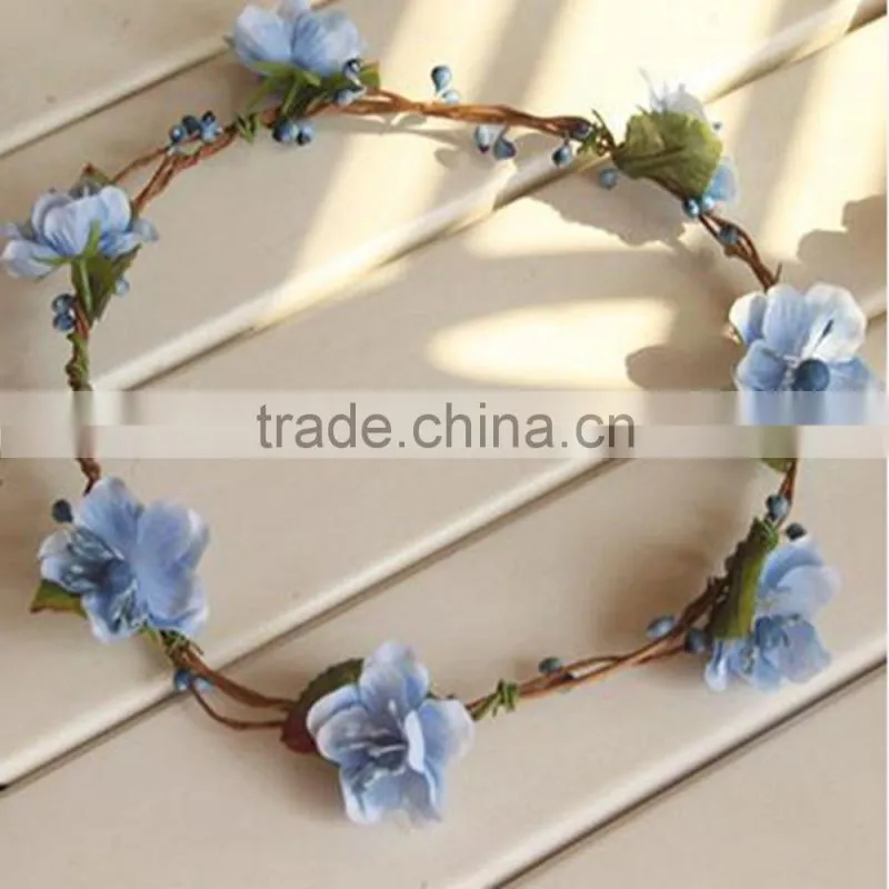 Hunter Multi Flower Bridal Headpiece Floral Halo Floral Head Wreath