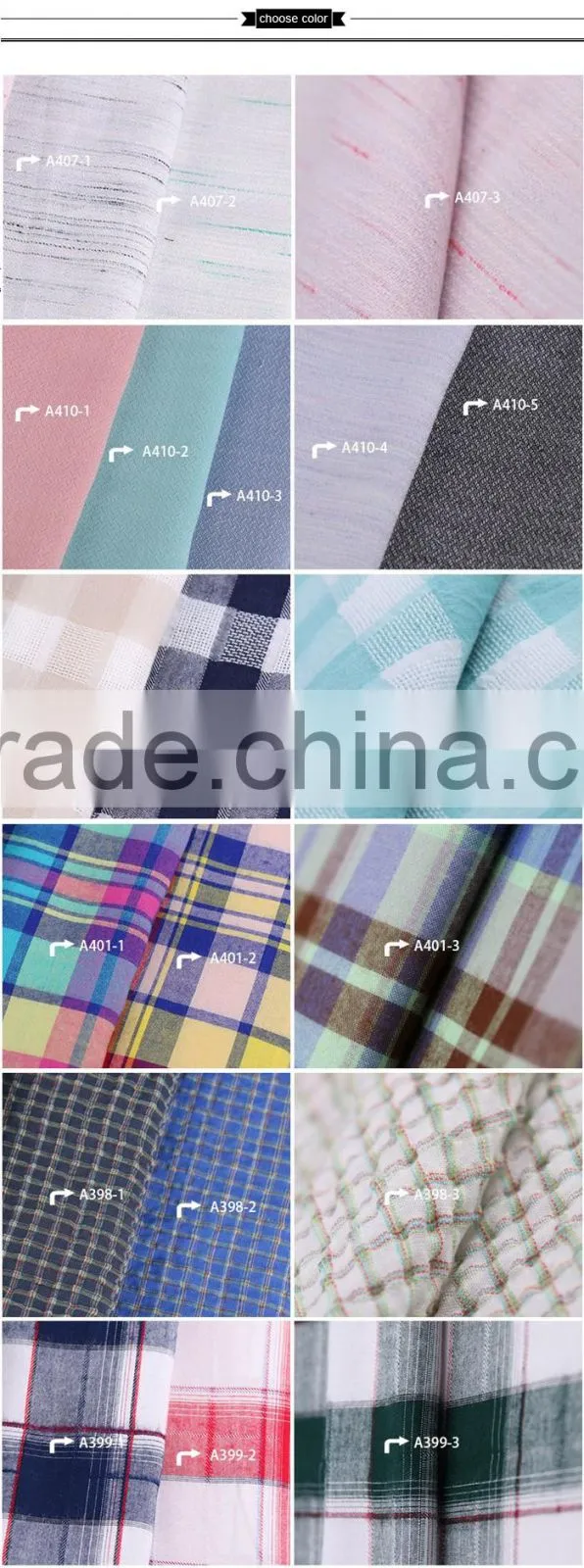 NO MOQ Yarn Dyed Cotton Man Shirt