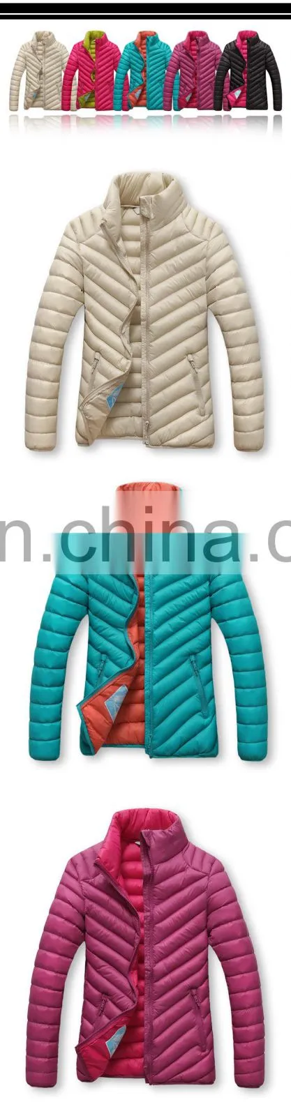 Women nylon winter down jacket parka warm ladies coats