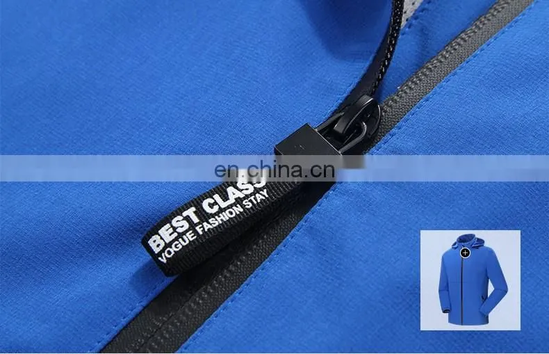 Custom outdoor waterproof jacket winter windbreaker for men
