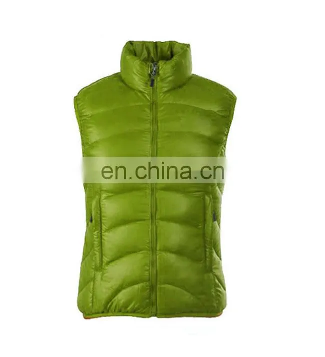 waterproof cover wine red duck down vest for woman