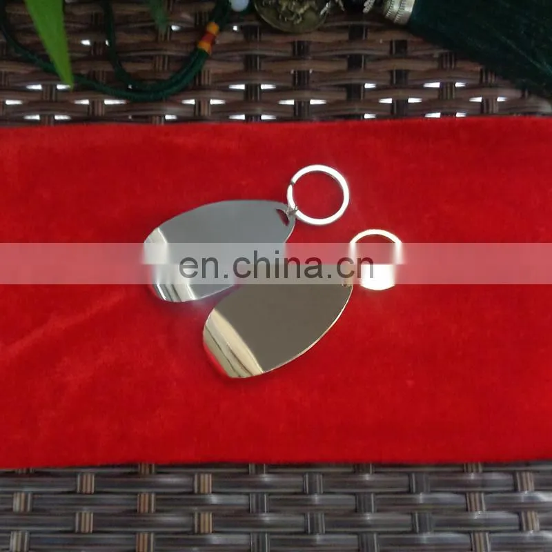 blank sublimation silver & gold bottle opener keychain with box gifts